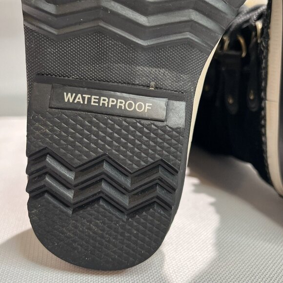 Sorel Joan of Artic Waterproof Boots Womens Sz 6 Black Quarry Suede Winter Snow - Picture 8 of 15